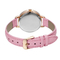 Mineral Glass Lens Leather Strap Quartz Watch MOP Dial Alloy Quartz Wrist Watch